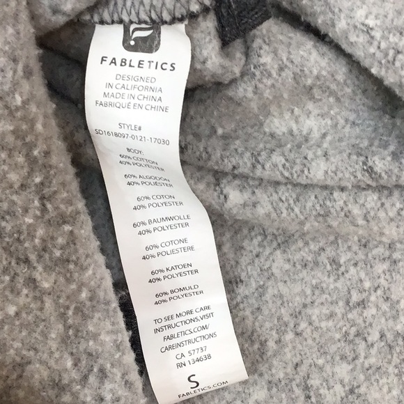 Fabletics gray Elena tunic/dress sweatshirt S - Picture 9 of 12